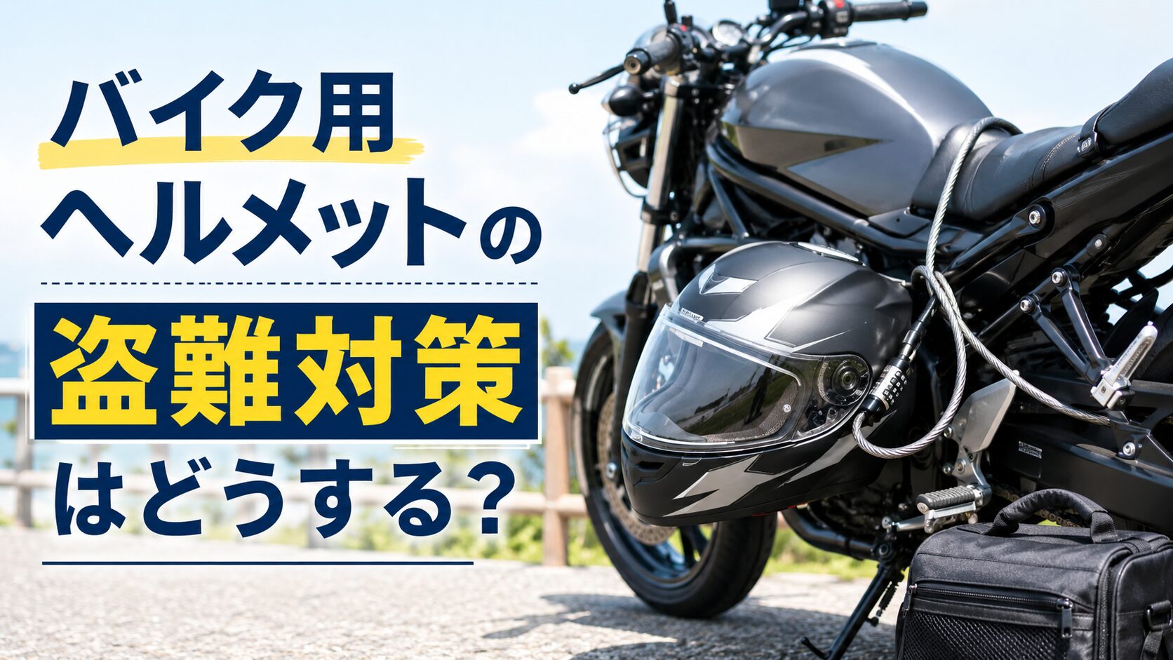 バイク用ヘルメットの盗難対策はどうする？ホルダー・ロック・持ち運びバッグの選び方