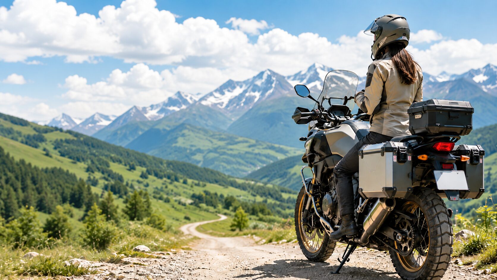 高い視点と積載性を備えたアドベンチャーバイクの特徴